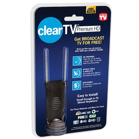 ClearTV Indoor Antenna MetalPlastic 1 pk